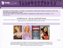 Tablet Screenshot of erotikforum.at